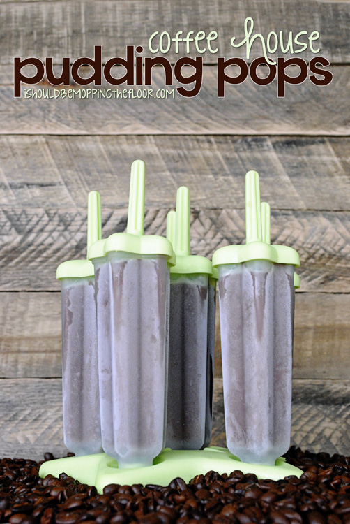 Coffee House Pudding Pops: A Fun Twist on the Popsicle. Only three ingredients. You can easily use paper cups if you don't have the molds.