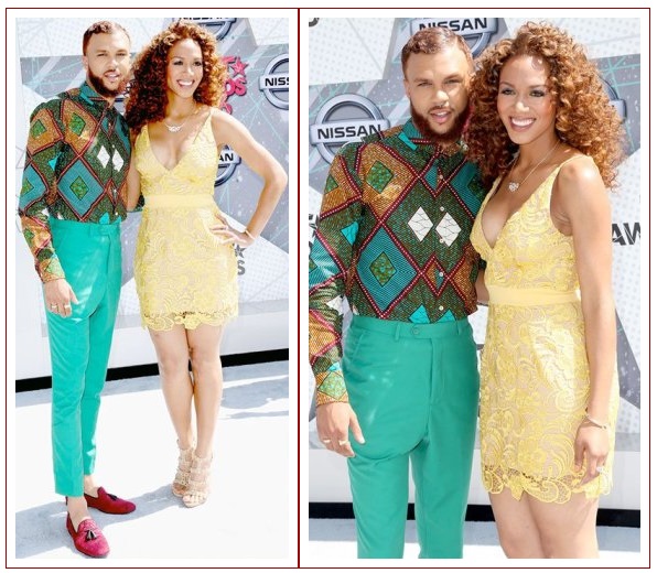 Jidenna's stunning Swag girlfriend...he brought her to the red carpet