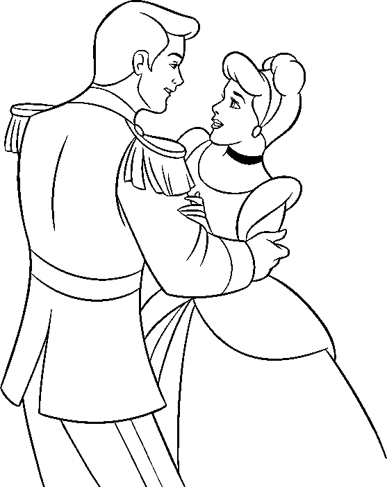 Coloring Pages for everyone: Princess Cinderella