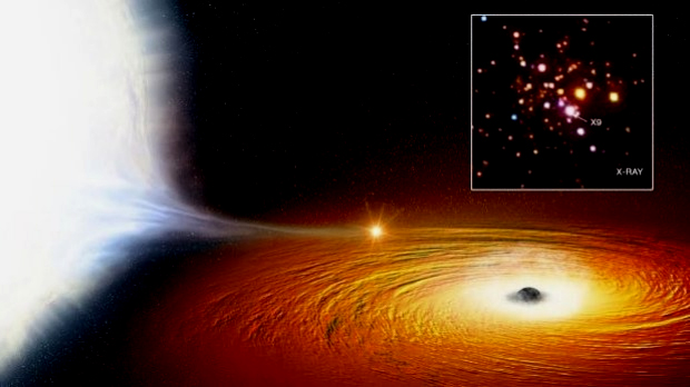 sistema X9 - anã branca e buraco negro