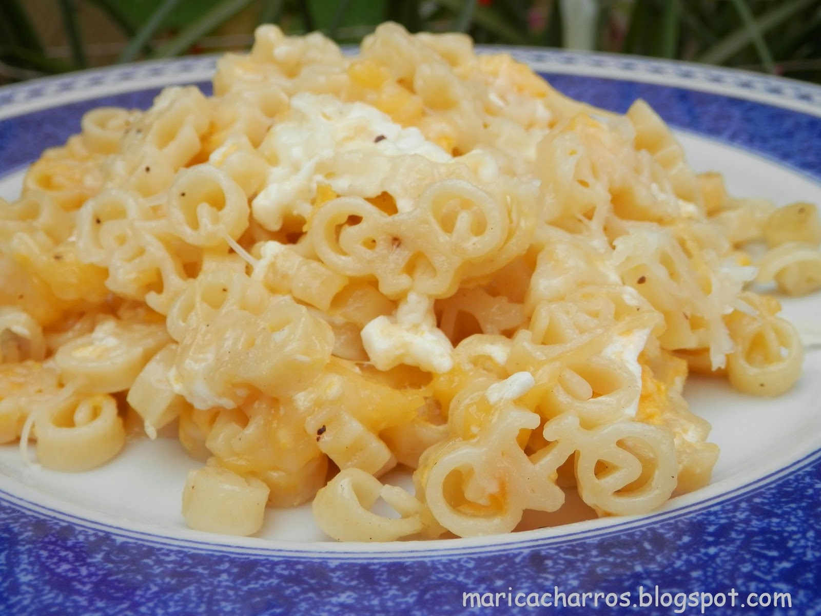 Pasta con huevo y queso | Maricacharros