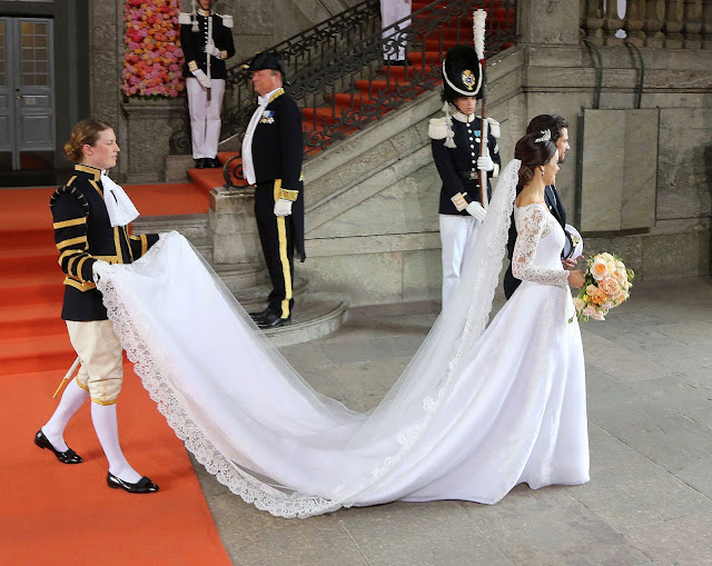 nunta printul Carl Philipi al Suediei - rochia regala a miresei