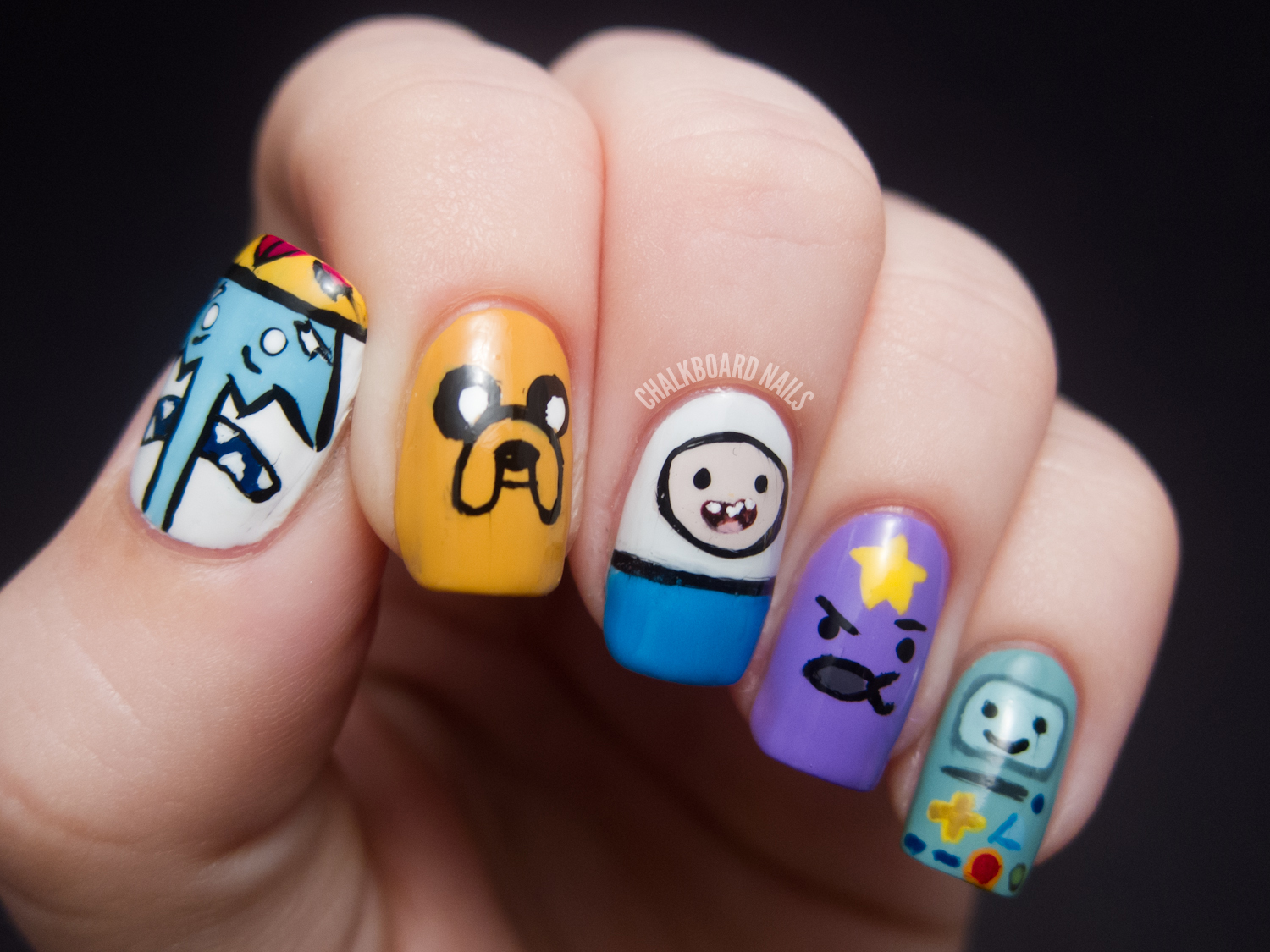 adventure time nail design