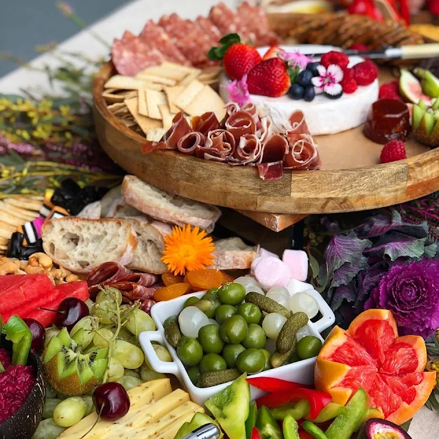 byron bay wedding grazing tables catering boards food
