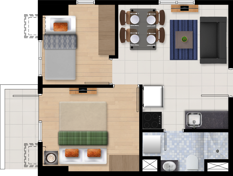 Ascentia Condominium 2 Bedroom Unit