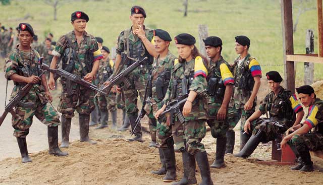 Integrantes de la organización narcoterrorista FARC.