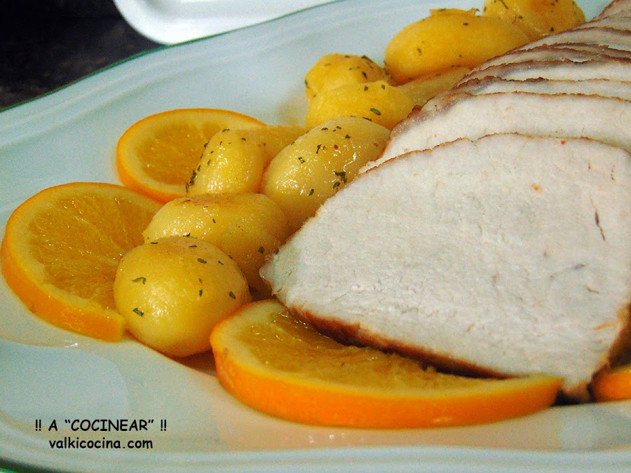 Lomo de cerdo a la naranja