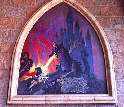 Maleifcent Dragon Painting Disneyland