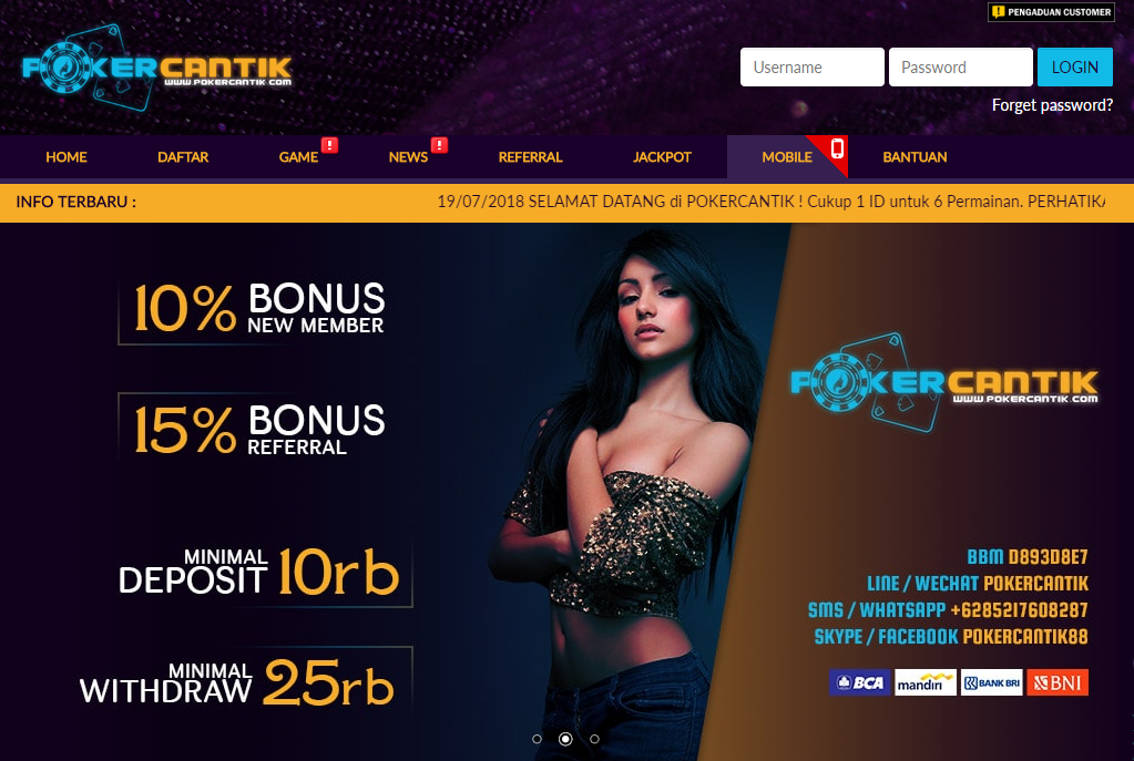 POKERCANTIK AGEN POKER DAN DOMINO TERBAIK POKERCANTIK AGEN POKER DAN DOMINO TERBAIK