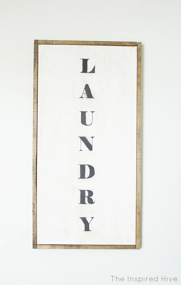Vintage Faux Wood Canvas Wall Sign