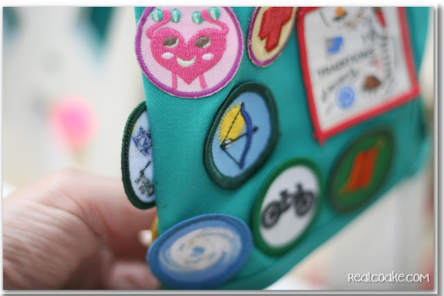 How to Sew on a Patch with a machine for Scout Patches. #Sewing #Patches #GirlScouts #BoyScouts
