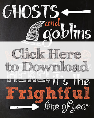Free Halloween Chalkboard Printable | Instant Download