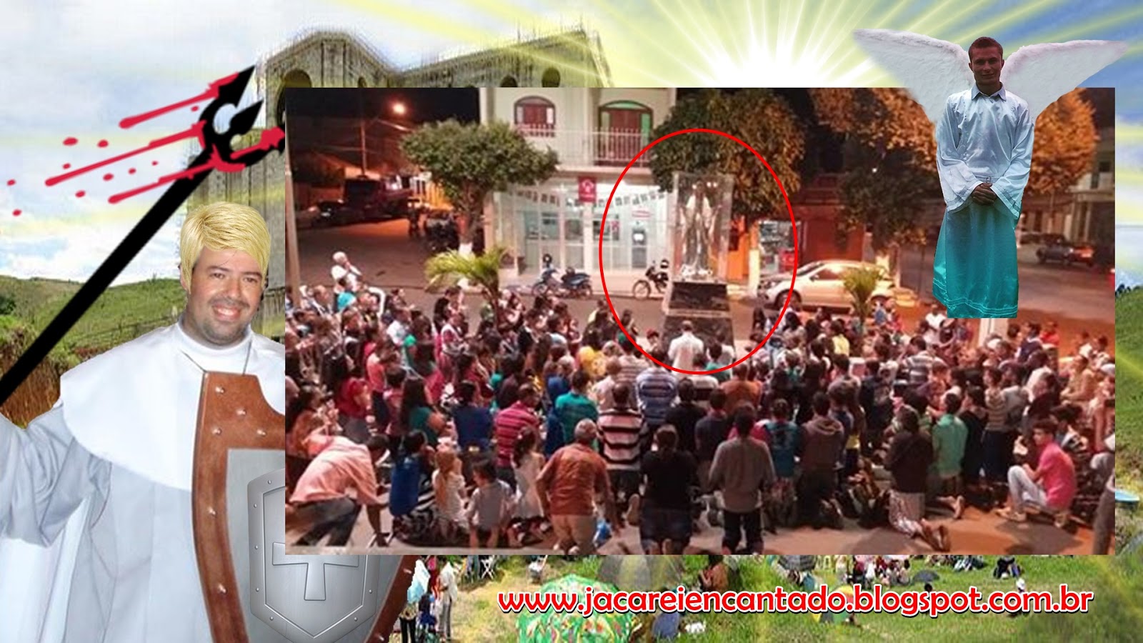 photoshop,blog oficial. www.jacareiencantado, Santuário das aparições de jacareí SP. Marquinho . Seita Católica . falsas. verdadeiras, astrólogo. bruxo vidente