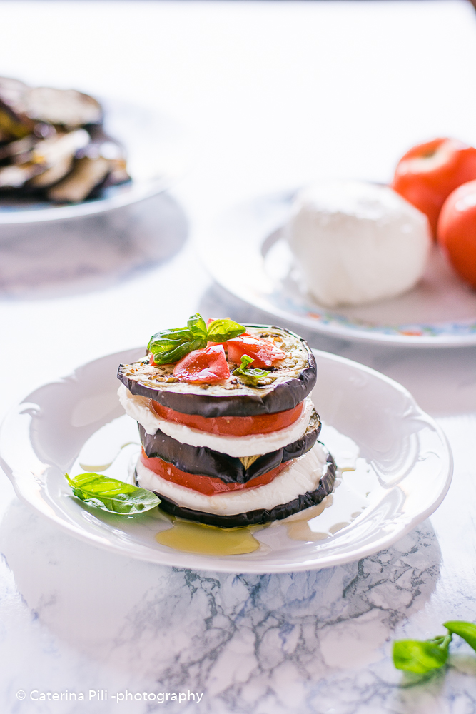 Torrette di melanzane pomodori e mozzarella light Torrette di melanzane pomodori e mozzarella light