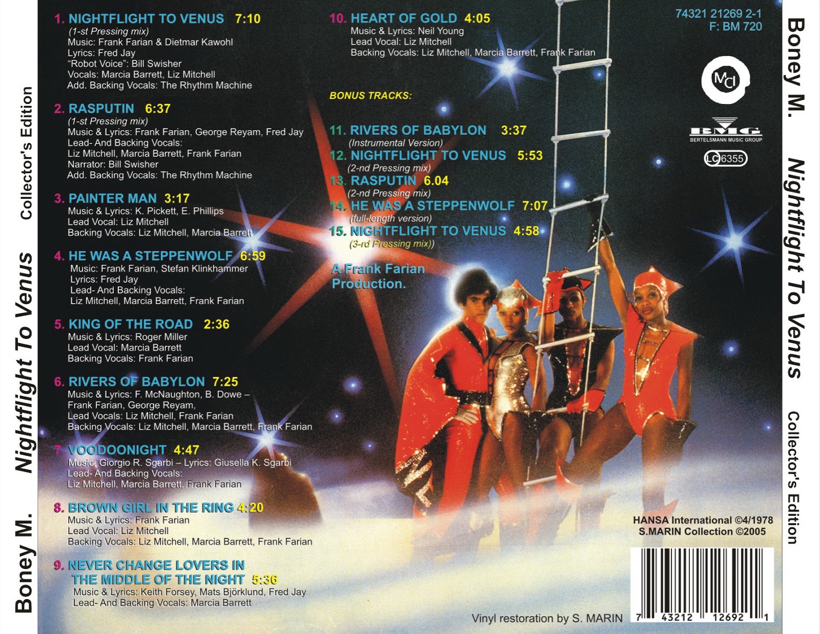 Полет на венеру бони м слушать. CD Bony m. Nightflight to Venus 1978 Collector's Edition CD. Nightflight to Venus. Boney m Nightflight to Venus 1978. Boney m Nightflight to Venus плакаты.