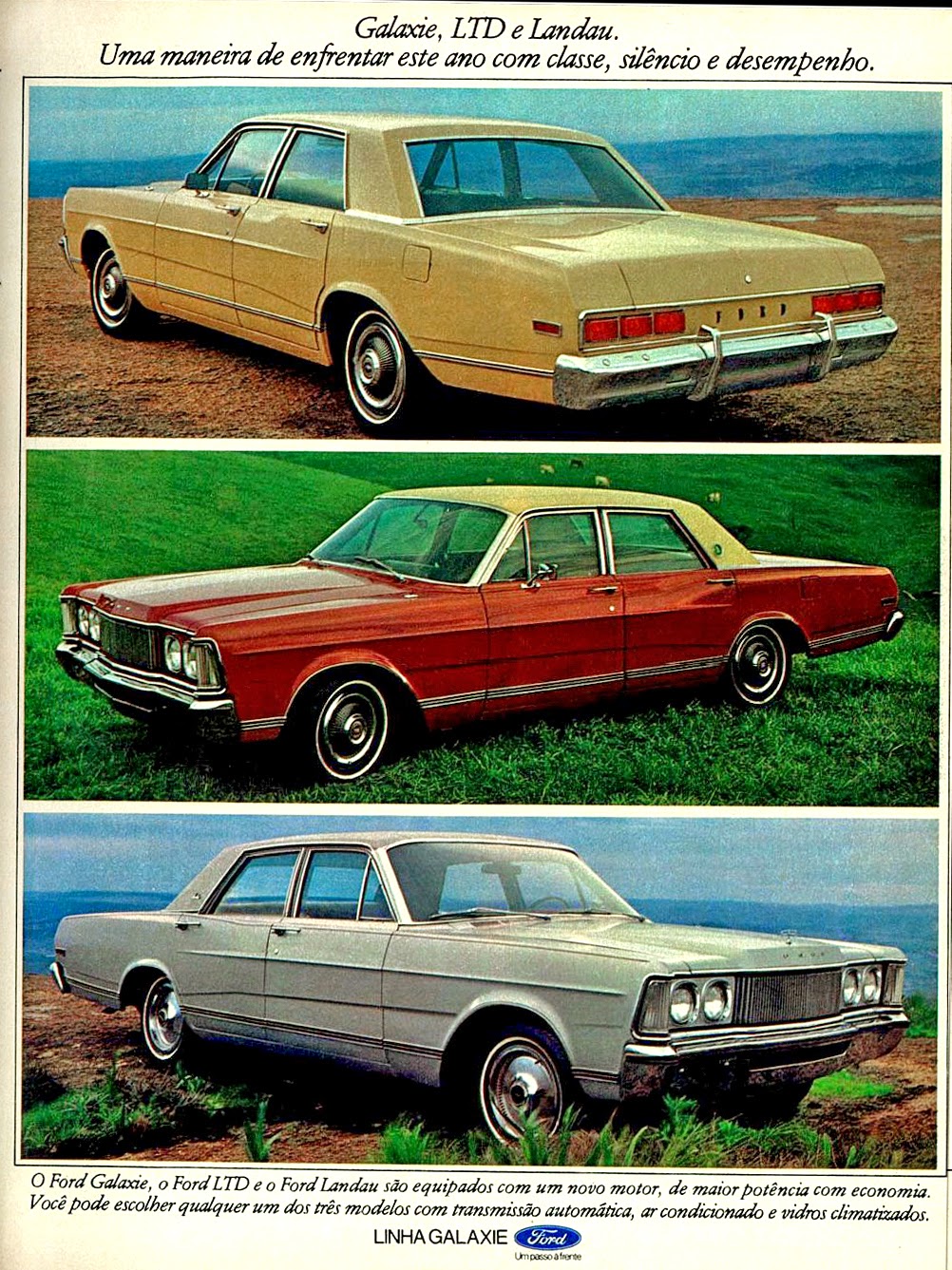 Ford.  brazilian advertising cars in the 70. os anos 70. história da década de 70; Brazil in the 70s; propaganda carros anos 70; Oswaldo Hernandez;