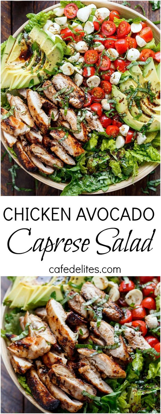 Chicken Avocado Caprese Salad - WONDERFUL RECIPES