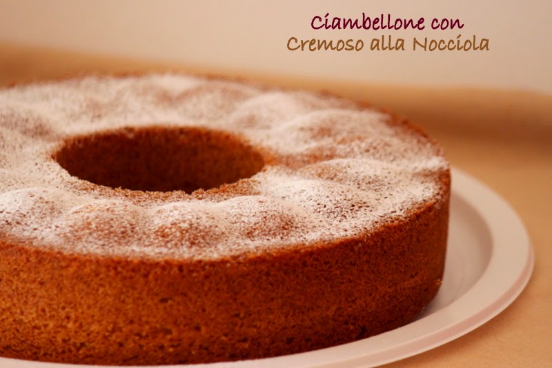 ciambellone con cremoso alla nocciola