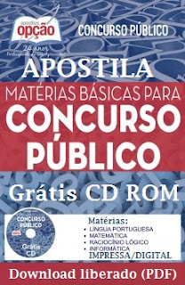 Apostilas preparatórias para Concursos Públicos em 2017, comum a todos os cargos. Apostila para o Concurso em 2017, preparatória para todos os cargos
