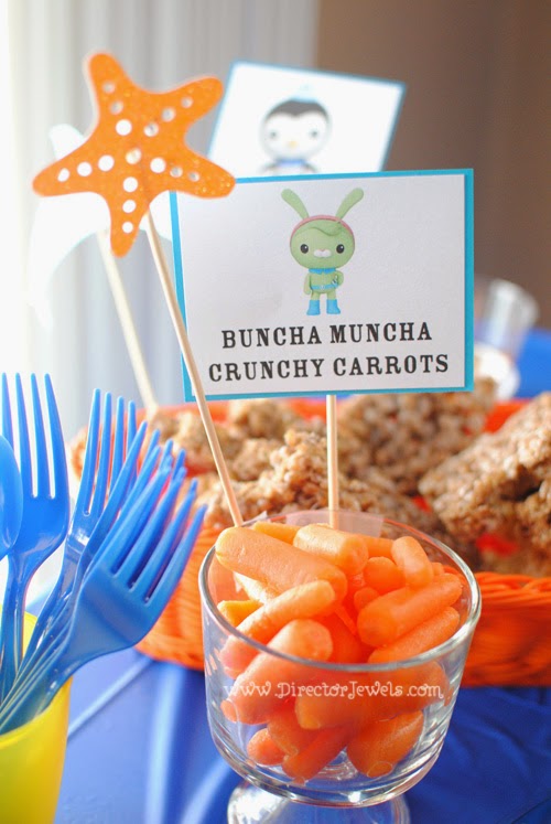 Octonauts Party Ideas | Free Printable Octonauts Party Food Signs at directorjewels.com
