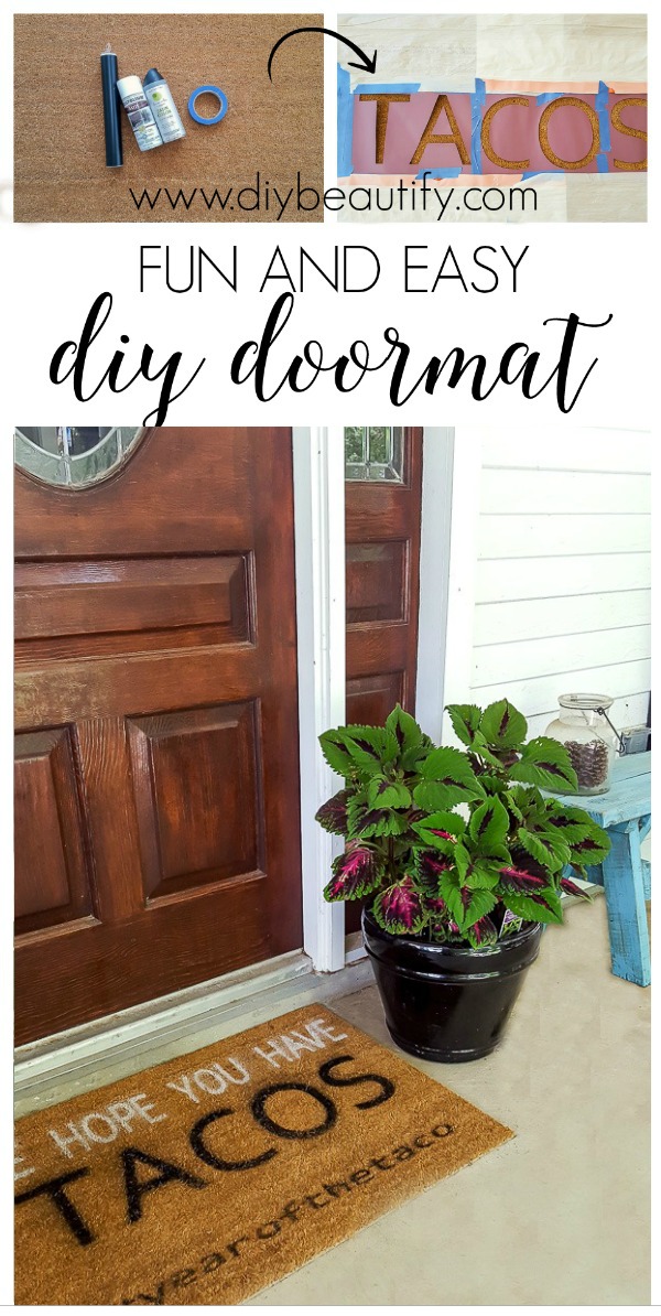 DIY Doormat Kit, Paint Your Own Welcome Mat