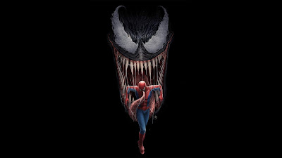 Venom comiéndose a Spiderman