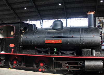 Locomotora de vapor. Museo del Ferrocarril de Madrid