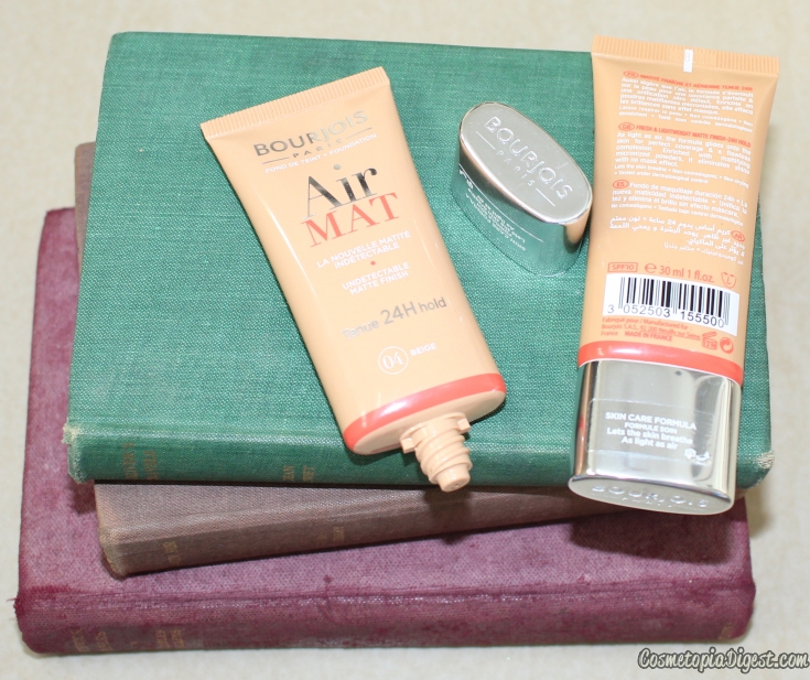 Bourjois Air Mat 24Hr Foundation Review Cosmetopia Digest Beauty and