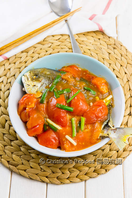 是拉差茄汁金鯧魚 Golden Pomfret in Spicy Tomato Sauce01