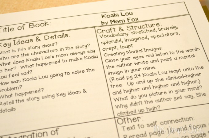 Kindergarten Reading Comprehension Lesson Plans
