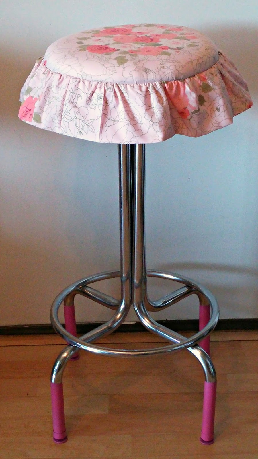 Vintage Bar Stool Makeover Little Vintage Cottage