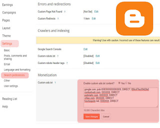 Blogger Ads.txt