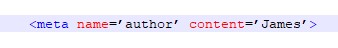 An example of author meta tag meta tag author