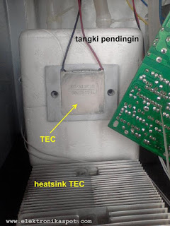 TEC pada dispenser thermo electric cooling