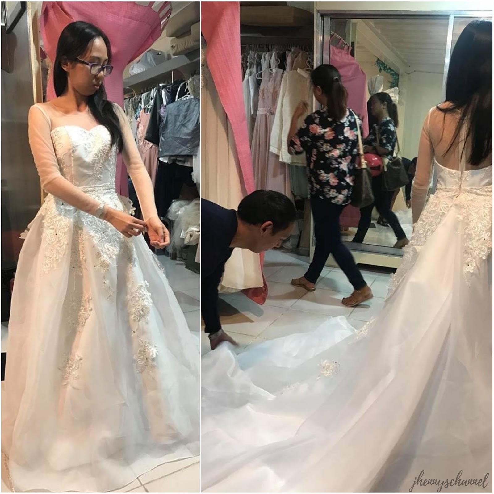 My Wedding Gown Journey wedding gown details