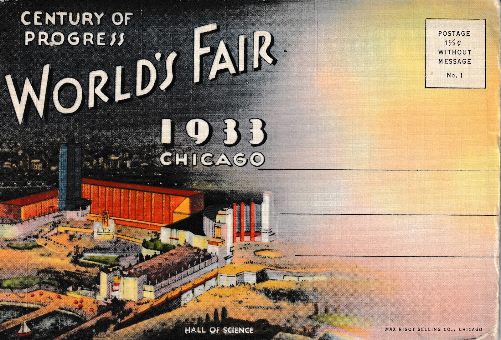 The Left Chapter Visiting the 1933 Chicago World's Fair A Vintage Postcard Folder