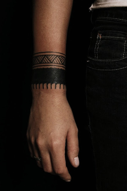 Bracelete de tatuagem feminina Bracelete de tatuagem feminina