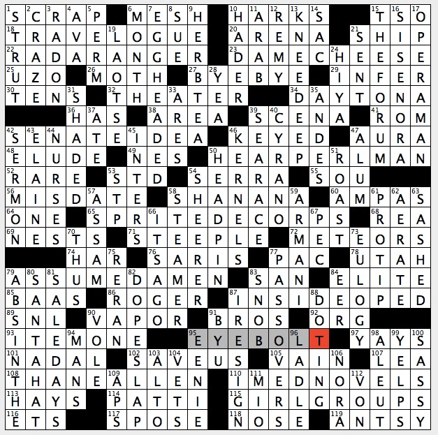 Rex Parker Does the NYT Crossword Puzzle Green spirit / SUN 82816