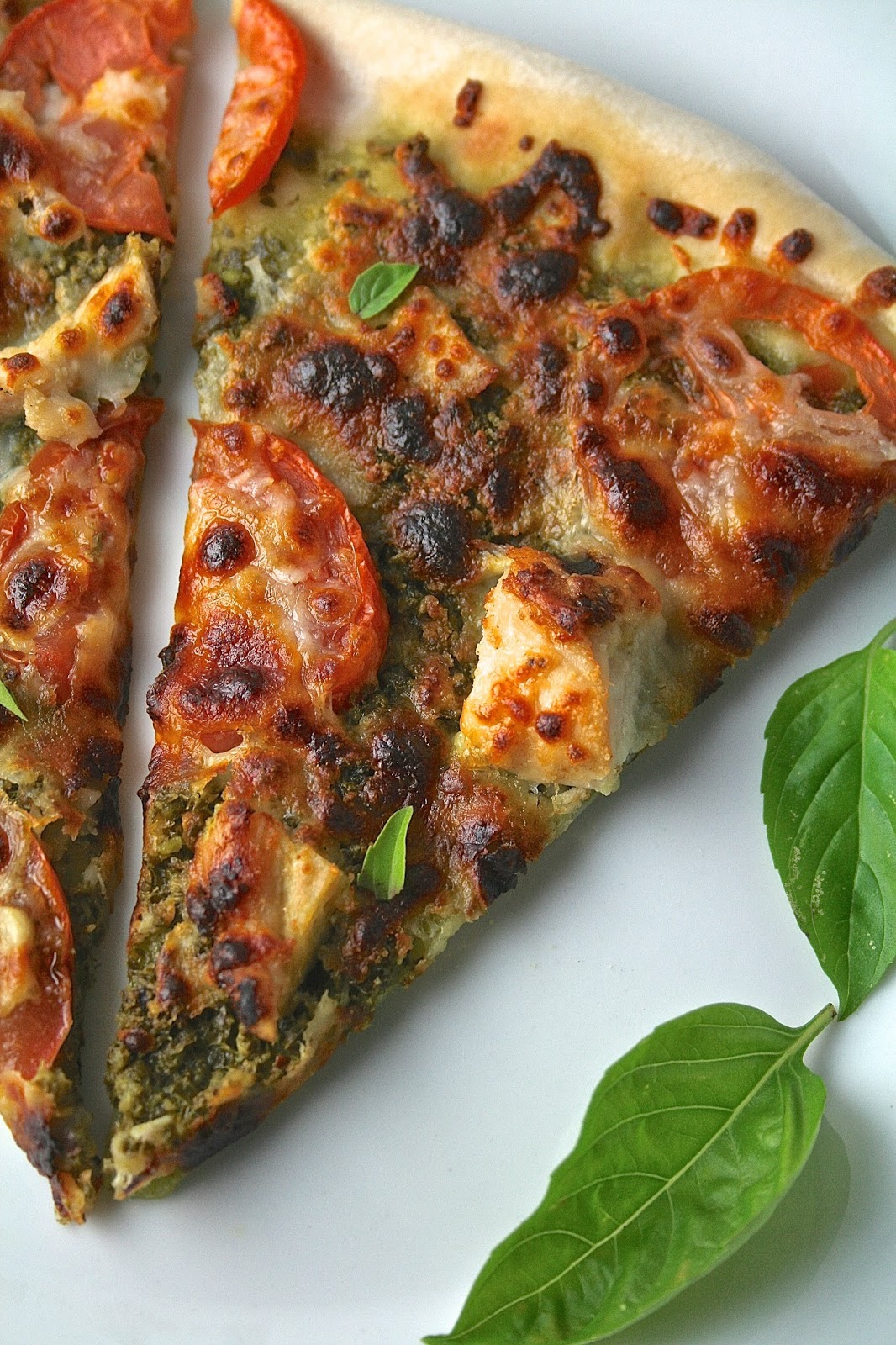 Oregon Transplant Grilled Chicken Pesto Pizza