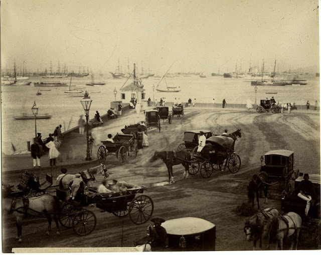 Bombay+(Mumbai)+Harbour+Scene+-+c1880's