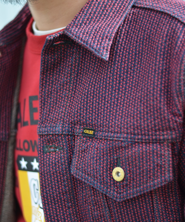 大人気セール ヤフオク! - CALEE キャリー JACQUARD DENIM JACKET