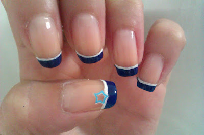 Uñas decoradas en azul Uñas decoradas en azul