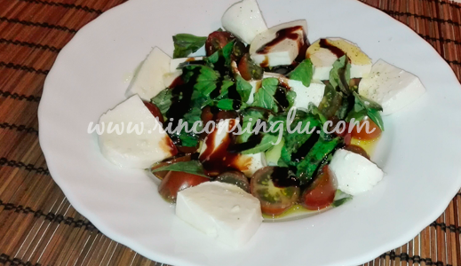 Ensalada Caprese estilo Rincón Singlu receta de ensalada caprese sin gluten