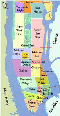Map of Midtown Manhattan Area | Map of Manhattan City Pictures