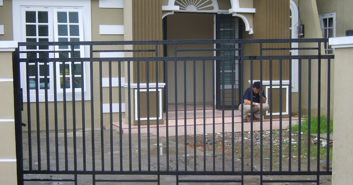 Baru 25 Sket Gambar Pagar Besi Simple Dan Minimalis