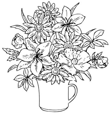Featured image of post Desenho De Vaso De Flor Vazio Desenho de borda de flor branco e preto