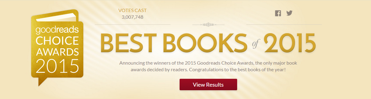 Good read. Goodreads choice Awards.