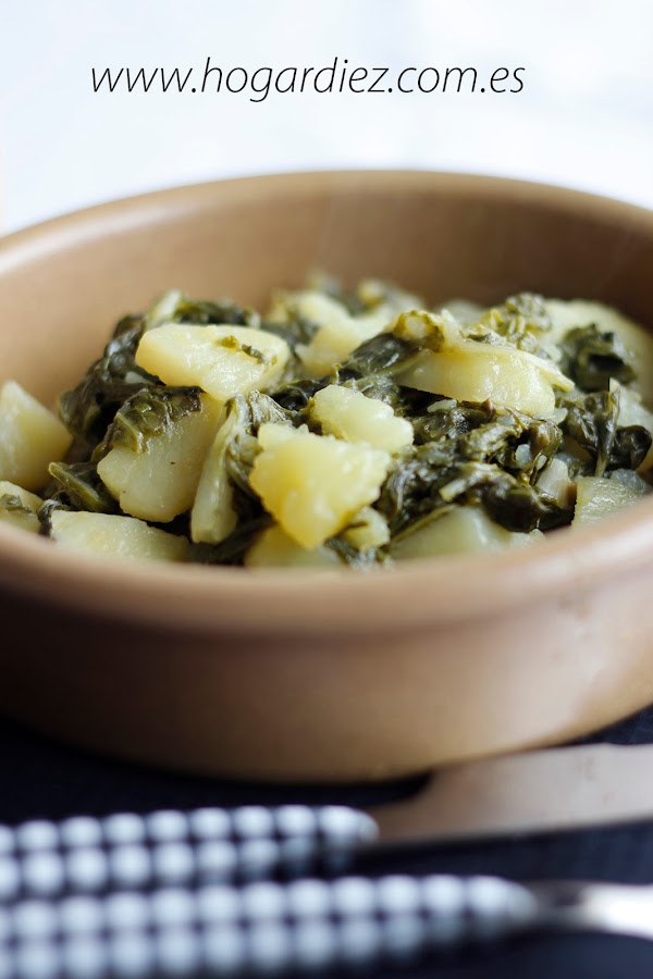 Acelgas rehogadas con patatas Chef o Matic Pro