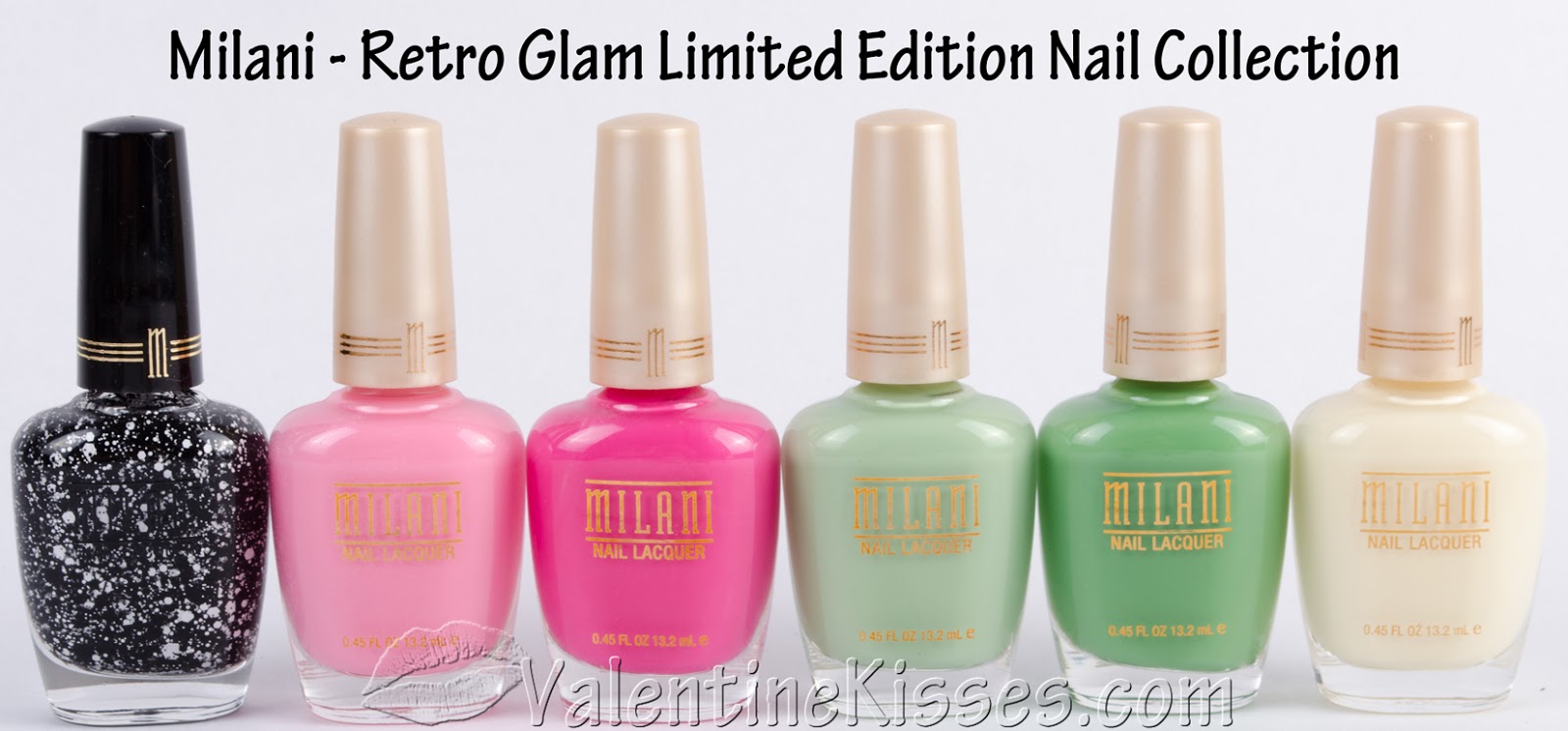 Valentine Kisses: Milani Retro Glam Limited Edition Collection - 6 shades - pics, swatches,