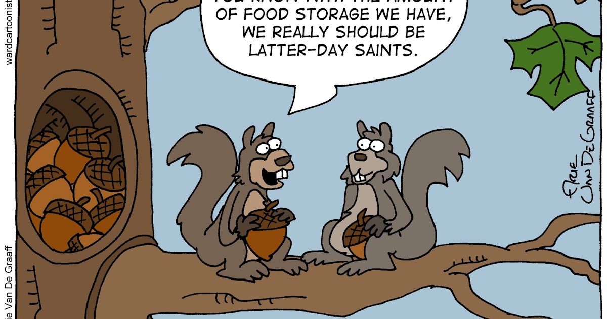 Ward Cartoonist Squirreling Away Food Storage